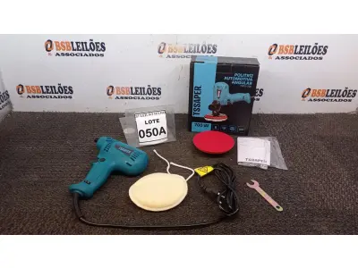 LOTE 050 - POLITRIZ AUTOMOTIVA ANGULAR  700W 6VELOCIDADES 600-4000RPM 220V COM PUNHO, CHAVE, DISCO E BOINA DE LÃ (NO ESTADO) ATENÇÃO! FAZER A VISITAÇÃO ANTES DE ARREMATAR, NÃO SABEMOS SE FUNCIONA, LEILÃO NÃO TEM GARANTIA E NEM DEVOLUÇÃO, SUJEITO A POSSÍVEIS AVARIAS VISÍVEIS/OCULTAS E/OU AUSÊNCIA DE COMPONENTES.