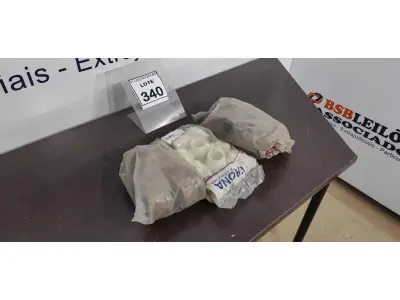 LOTE 340 - 10 COLAR DE TOMADA 50MM, 10 NIPLE ROSCAVEL E 05 CAP SOLDAVEL. (NO ESTADO) ATENÇÃO! FAZER A VISITAÇÃO ANTES DE ARREMATAR, NÃO SABEMOS SE FUNCIONA, LEILÃO NÃO TEM GARANTIA E NEM DEVOLUÇÃO, SUJEITO A POSSÍVEIS AVARIAS VISÍVEIS/OCULTAS E/OU AUSÊNCIA DE COMPONENTES.
