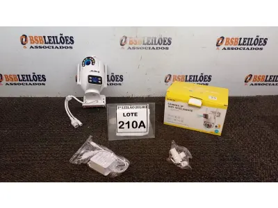LOTE 210 - CÂMERA DUPLA IP WIFI INTELIGENTE EXTERNA APPS YOOSEE  ALTO FALANTE MICROFONE GIRA 360GRAUS COM LEDES BRANCO FOTOSSENSÍVEL 1080P  (NO ESTADO) ATENÇÃO! FAZER A VISITAÇÃO ANTES DE ARREMATAR, NÃO SABEMOS SE FUNCIONA, LEILÃO NÃO TEM GARANTIA E NEM DEVOLUÇÃO, SUJEITO A POSSÍVEIS AVARIAS VISÍVEIS/OCULTAS E/OU AUSÊNCIA DE COMPONENTES.