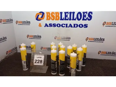 LOTE 228 - 14 BISNAGAS DE SILICONE ACÉTICO 270ML MARCA PROSIL. (NO ESTADO) ATENÇÃO! FAZER A VISITAÇÃO ANTES DE ARREMATAR, NÃO SABEMOS SE FUNCIONA, LEILÃO NÃO TEM GARANTIA E NEM DEVOLUÇÃO, SUJEITO A POSSÍVEIS AVARIAS VISÍVEIS/OCULTAS E/OU AUSÊNCIA DE COMPONENTES.