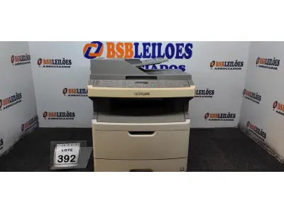 LOTE 392 - 01 IMPRESSORA MODELO X364DN MARCA LEXMARK. (NO ESTADO) ATENÇÃO! FAZER A VISITAÇÃO ANTES DE ARREMATAR, NÃO SABEMOS SE FUNCIONA, LEILÃO NÃO TEM GARANTIA E NEM DEVOLUÇÃO, SUJEITO A POSSÍVEIS AVARIAS VISÍVEIS/OCULTAS E/OU AUSÊNCIA DE COMPONENTES.