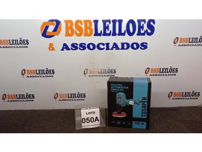 LOTE 050 - POLITRIZ AUTOMOTIVA ANGULAR  700W 6VELOCIDADES 600-4000RPM 220V COM PUNHO, CHAVE, DISCO E BOINA DE LÃ (NO ESTADO) ATENÇÃO! FAZER A VISITAÇÃO ANTES DE ARREMATAR, NÃO SABEMOS SE FUNCIONA, LEILÃO NÃO TEM GARANTIA E NEM DEVOLUÇÃO, SUJEITO A POSSÍVEIS AVARIAS VISÍVEIS/OCULTAS E/OU AUSÊNCIA DE COMPONENTES.