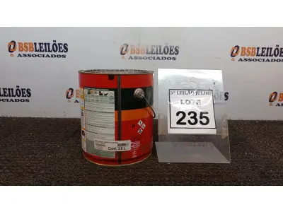 LOTE 235 - 01 LATA DE ESMALTE SINTÉTICO COM 3,6L NA COR BRILHANTE VINHO CHASSIS MARCA GLASURIT. (NO ESTADO) ATENÇÃO! FAZER A VISITAÇÃO ANTES DE ARREMATAR, NÃO SABEMOS SE FUNCIONA, LEILÃO NÃO TEM GARANTIA E NEM DEVOLUÇÃO, SUJEITO A POSSÍVEIS AVARIAS VISÍVEIS/OCULTAS E/OU AUSÊNCIA DE COMPONENTES.