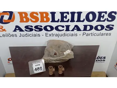 LOTE 488 - 72 UNIDADES DE TÊ 32X23MM. (NO ESTADO) ATENÇÃO! FAZER A VISITAÇÃO ANTES DE ARREMATAR, NÃO SABEMOS SE FUNCIONA, LEILÃO NÃO TEM GARANTIA E NEM DEVOLUÇÃO, SUJEITO A POSSÍVEIS AVARIAS VISÍVEIS/OCULTAS E/OU AUSÊNCIA DE COMPONENTES.