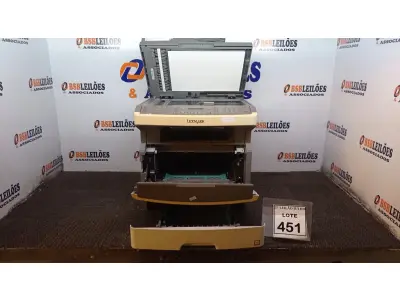 LOTE 451 - 01 IMPRESSORA MODELO X364DN MARCA LEXMARK. (NO ESTADO) ATENÇÃO! FAZER A VISITAÇÃO ANTES DE ARREMATAR, NÃO SABEMOS SE FUNCIONA, LEILÃO NÃO TEM GARANTIA E NEM DEVOLUÇÃO, SUJEITO A POSSÍVEIS AVARIAS VISÍVEIS/OCULTAS E/OU AUSÊNCIA DE COMPONENTES.