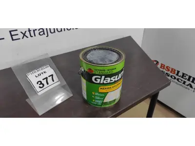 LOTE 377 - 01 TINTA DE TINTA ACRÍLICA 3,6L COR FOSCO EQUILÍBRIO MARCA GLASURIT. (NO ESTADO) ATENÇÃO! FAZER A VISITAÇÃO ANTES DE ARREMATAR, NÃO SABEMOS SE FUNCIONA. LEILÃO NÃO TEM GARANTIA E NEM DEVOLUÇÃO, SUJEITO A POSSÍVEIS AVARIAS VISÍVEIS/OCULTAS E/OU AUSÊNCIA DE COMPONENTES.