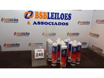 LOTE 240 - 15 BISNAGAS DE SILICONE ACÉTICO COM 250G MARCA POLY FORT. (NO ESTADO) ATENÇÃO! FAZER A VISITAÇÃO ANTES DE ARREMATAR, NÃO SABEMOS SE FUNCIONA, LEILÃO NÃO TEM GARANTIA E NEM DEVOLUÇÃO, SUJEITO A POSSÍVEIS AVARIAS VISÍVEIS/OCULTAS E/OU AUSÊNCIA DE COMPONENTES.