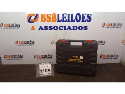 LOTE 110 - PARAFUSADEIRA 48V A BATERIAS E ADAPTADOR CORTADOR DE CHAPA COM MALETA (NO ESTADO) ATENÇÃO! FAZER A VISITAÇÃO ANTES DE ARREMATAR, NÃO SABEMOS SE FUNCIONA, LEILÃO NÃO TEM GARANTIA E NEM DEVOLUÇÃO, SUJEITO A POSSÍVEIS AVARIAS VISÍVEIS/OCULTAS E/OU AUSÊNCIA DE COMPONENTES.