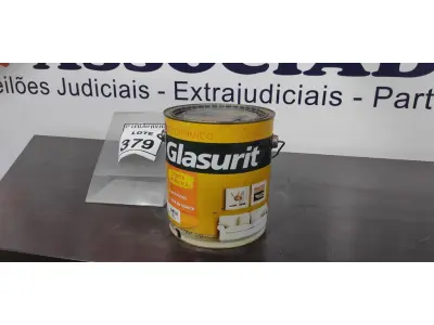 LOTE 379 - 01 TINTA ACRÍLICA 3,6L COR FOSCO CAMURÇA MARCA GLASURIT. (NO ESTADO) ATENÇÃO! FAZER A VISITAÇÃO ANTES DE ARREMATAR, NÃO SABEMOS SE FUNCIONA. LEILÃO NÃO TEM GARANTIA E NEM DEVOLUÇÃO, SUJEITO A POSSÍVEIS AVARIAS VISÍVEIS/OCULTAS E/OU AUSÊNCIA DE COMPONENTES.