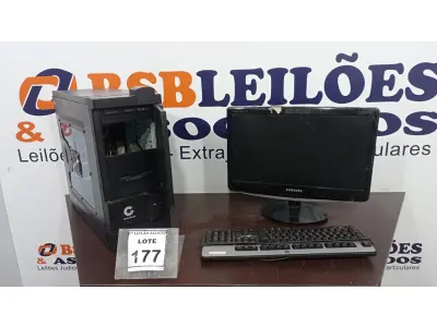 LOTE 177 - 01 COMPUTADOR. (NO ESTADO) ATENÇÃO! FAZER A VISITAÇÃO ANTES DE ARREMATAR, NÃO SABEMOS SE FUNCIONA. LEILÃO NÃO TEM GARANTIA E NEM DEVOLUÇÃO, SUJEITO A POSSÍVEIS AVARIAS VISÍVEIS/OCULTAS E/OU AUSÊNCIA DE COMPONENTES.
