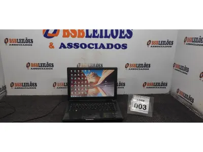 LOTE 003 - 01 NOTEBOOK MARCA CCE. (NO ESTADO) ATENÇÃO! FAZER A VISITAÇÃO ANTES DE ARREMATAR, NÃO SABEMOS SE FUNCIONA. LEILÃO NÃO TEM GARANTIA E NEM DEVOLUÇÃO, SUJEITO A POSSÍVEIS AVARIAS VISÍVEIS/OCULTAS E/OU AUSÊNCIA DE COMPONENTES.