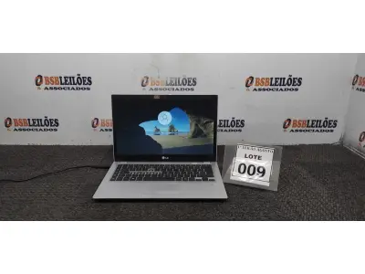 LOTE 009 - 01 NOTEBOOK MARCA LG. (NO ESTADO) ATENÇÃO! FAZER A VISITAÇÃO ANTES DE ARREMATAR, NÃO SABEMOS SE FUNCIONA. LEILÃO NÃO TEM GARANTIA E NEM DEVOLUÇÃO, SUJEITO A POSSÍVEIS AVARIAS VISÍVEIS/OCULTAS E/OU AUSÊNCIA DE COMPONENTES.