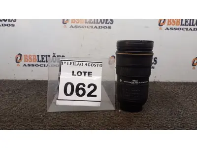 LOTE 062 - 01 LENTE DE CÂMERA AF-S NIKKOR 24-70MM. (NO ESTADO) ATENÇÃO! FAZER A VISITAÇÃO ANTES DE ARREMATAR, NÃO SABEMOS SE FUNCIONA. LEILÃO NÃO TEM GARANTIA E NEM DEVOLUÇÃO, SUJEITO A POSSÍVEIS AVARIAS VISÍVEIS/OCULTAS E/OU AUSÊNCIA DE COMPONENTES.