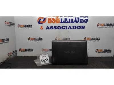 LOTE 023 - 01 NOTEBOOK MARCA SONNY. (NO ESTADO) ATENÇÃO! FAZER A VISITAÇÃO ANTES DE ARREMATAR, NÃO SABEMOS SE FUNCIONA. LEILÃO NÃO TEM GARANTIA E NEM DEVOLUÇÃO, SUJEITO A POSSÍVEIS AVARIAS VISÍVEIS/OCULTAS E/OU AUSÊNCIA DE COMPONENTES.
