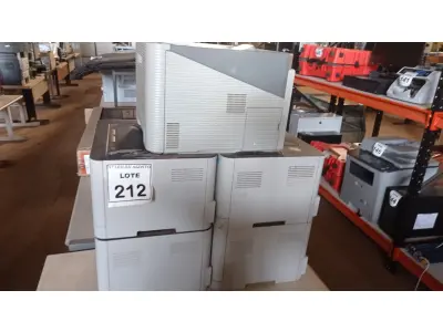 LOTE 212 - 05 IMPRESSORAS MARCA SAMSUNG. (NO ESTADO) ATENÇÃO! FAZER A VISITAÇÃO ANTES DE ARREMATAR, NÃO SABEMOS SE FUNCIONA, LEILÃO NÃO TEM GARANTIA E NEM DEVOLUÇÃO, SUJEITO A POSSÍVEIS AVARIAS VISÍVEIS/OCULTAS E/OU AUSÊNCIA DE COMPONENTES.