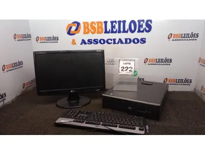 LOTE 222 - 01 COMPUTADOR. (NO ESTADO) ATENÇÃO! FAZER A VISITAÇÃO ANTES DE ARREMATAR, NÃO SABEMOS SE FUNCIONA. LEILÃO NÃO TEM GARANTIA E NEM DEVOLUÇÃO, SUJEITO A POSSÍVEIS AVARIAS VISÍVEIS/OCULTAS E/OU AUSÊNCIA DE COMPONENTES.