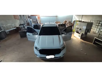 LOTE 538 - I/FORD RANGER LIMITED 3.2 4X4 CD DIESEL AUT. ANO 2019/2020 , COR BRANCA  (NO ESTADO)