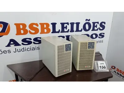 LOTE 156 - 02 NOBREAKS. (NO ESTADO) ATENÇÃO! FAZER A VISITAÇÃO ANTES DE ARREMATAR, NÃO SABEMOS SE FUNCIONA. LEILÃO NÃO TEM GARANTIA E NEM DEVOLUÇÃO, SUJEITO A POSSÍVEIS AVARIAS VISÍVEIS/OCULTAS E/OU AUSÊNCIA DE COMPONENTES.