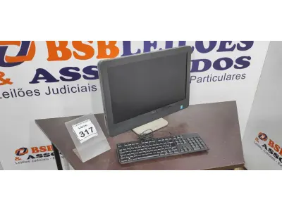 LOTE 317 - 01 ALL IN ONE MARCA DELL. (NO ESTADO) ATENÇÃO! FAZER A VISITAÇÃO ANTES DE ARREMATAR, NÃO SABEMOS SE FUNCIONA, LEILÃO NÃO TEM GARANTIA E NEM DEVOLUÇÃO, SUJEITO A POSSÍVEIS AVARIAS VISÍVEIS/OCULTAS E/OU AUSÊNCIA DE COMPONENTES.