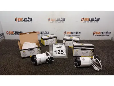 LOTE 125 - 04 CÂMERAS DE MONITORAMENTO AHD 1080P MARCA JORTAN. (NO ESTADO) ATENÇÃO! FAZER A VISITAÇÃO ANTES DE ARREMATAR, NÃO SABEMOS SE FUNCIONA, LEILÃO NÃO TEM GARANTIA E NEM DEVOLUÇÃO, SUJEITO A POSSÍVEIS AVARIAS VISÍVEIS/OCULTAS E/OU AUSÊNCIA DE COMPONENTES.