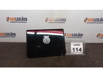 LOTE 114 - 01 NOTEBOOK MARCA ASUS. (NO ESTADO) ATENÇÃO! FAZER A VISITAÇÃO ANTES DE ARREMATAR, NÃO SABEMOS SE FUNCIONA. LEILÃO NÃO TEM GARANTIA E NEM DEVOLUÇÃO, SUJEITO A POSSÍVEIS AVARIAS VISÍVEIS/OCULTAS E/OU AUSÊNCIA DE COMPONENTES.