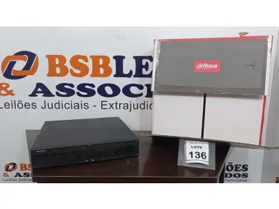 LOTE 136 - 01 VÍDEO RECORDER MARCA AJHUA NA CAIXA. (NO ESTADO) ATENÇÃO! FAZER A VISITAÇÃO ANTES DE ARREMATAR, NÃO SABEMOS SE FUNCIONA. LEILÃO NÃO TEM GARANTIA E NEM DEVOLUÇÃO, SUJEITO A POSSÍVEIS AVARIAS VISÍVEIS/OCULTAS E/OU AUSÊNCIA DE COMPONENTES.