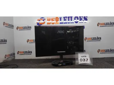 LOTE 037 - 01 MONITOR MARCA AOC. (NO ESTADO) ATENÇÃO! FAZER A VISITAÇÃO ANTES DE ARREMATAR, NÃO SABEMOS SE FUNCIONA. LEILÃO NÃO TEM GARANTIA E NEM DEVOLUÇÃO, SUJEITO A POSSÍVEIS AVARIAS VISÍVEIS/OCULTAS E/OU AUSÊNCIA DE COMPONENTES.