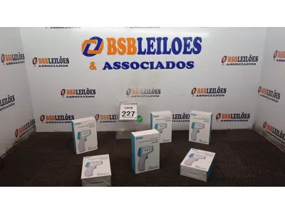 LOTE 227 - 06 TERMÔMETROS INFRAVERMELHO. (NO ESTADO) ATENÇÃO! FAZER A VISITAÇÃO ANTES DE ARREMATAR, NÃO SABEMOS SE FUNCIONA, LEILÃO NÃO TEM GARANTIA E NEM DEVOLUÇÃO, SUJEITO A POSSÍVEIS AVARIAS VISÍVEIS/OCULTAS E/OU AUSÊNCIA DE COMPONENTES.