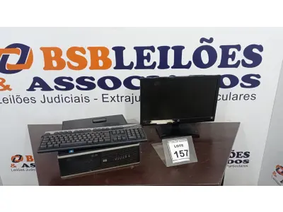 LOTE 157 - 01 COMPUTADOR MARCA HP. (NO ESTADO) ATENÇÃO! FAZER A VISITAÇÃO ANTES DE ARREMATAR, NÃO SABEMOS SE FUNCIONA. LEILÃO NÃO TEM GARANTIA E NEM DEVOLUÇÃO, SUJEITO A POSSÍVEIS AVARIAS VISÍVEIS/OCULTAS E/OU AUSÊNCIA DE COMPONENTES.