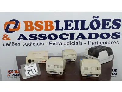 LOTE 214 - 03 IMPRESSORAS DE ETIQUETA MARCA DIEBOLD, 01 IMPRESSORA ZEBRA E 01 OXIMETRO DE PULSO. (NO ESTADO) ATENÇÃO! FAZER A VISITAÇÃO ANTES DE ARREMATAR, NÃO SABEMOS SE FUNCIONA, LEILÃO NÃO TEM GARANTIA E NEM DEVOLUÇÃO, SUJEITO A POSSÍVEIS AVARIAS VISÍVEIS/OCULTAS E/OU AUSÊNCIA DE COMPONENTES.