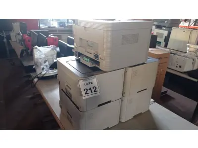 LOTE 212 - 05 IMPRESSORAS MARCA SAMSUNG. (NO ESTADO) ATENÇÃO! FAZER A VISITAÇÃO ANTES DE ARREMATAR, NÃO SABEMOS SE FUNCIONA, LEILÃO NÃO TEM GARANTIA E NEM DEVOLUÇÃO, SUJEITO A POSSÍVEIS AVARIAS VISÍVEIS/OCULTAS E/OU AUSÊNCIA DE COMPONENTES.