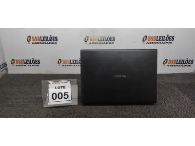 LOTE 005 - 01 NOTEBOOK MARCA POITIVO. (NO ESTADO) ATENÇÃO! FAZER A VISITAÇÃO ANTES DE ARREMATAR, NÃO SABEMOS SE FUNCIONA. LEILÃO NÃO TEM GARANTIA E NEM DEVOLUÇÃO, SUJEITO A POSSÍVEIS AVARIAS VISÍVEIS/OCULTAS E/OU AUSÊNCIA DE COMPONENTES.