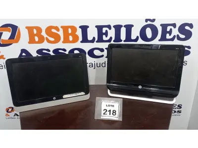 LOTE 218 - 02 ALL IN ONE. (NO ESTADO) ATENÇÃO! FAZER A VISITAÇÃO ANTES DE ARREMATAR, NÃO SABEMOS SE FUNCIONA, LEILÃO NÃO TEM GARANTIA E NEM DEVOLUÇÃO, SUJEITO A POSSÍVEIS AVARIAS VISÍVEIS/OCULTAS E/OU AUSÊNCIA DE COMPONENTES.