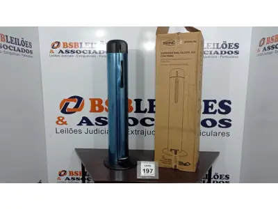LOTE 197 - 01 DISPENSER PARA ÁLCOOL EM GEL COM PEDAL EM INOX MARCA BRINOX (NOVO). (NO ESTADO) ATENÇÃO! FAZER A VISITAÇÃO ANTES DE ARREMATAR, NÃO SABEMOS SE FUNCIONA. LEILÃO NÃO TEM GARANTIA E NEM DEVOLUÇÃO, SUJEITO A POSSÍVEIS AVARIAS VISÍVEIS/OCULTAS E/OU AUSÊNCIA DE COMPONENTES.