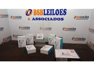 LOTE 287 - 06 TERMÔMETROS INFRAVERMELHO. (NO ESTADO) ATENÇÃO! FAZER A VISITAÇÃO ANTES DE ARREMATAR, NÃO SABEMOS SE FUNCIONA, LEILÃO NÃO TEM GARANTIA E NEM DEVOLUÇÃO, SUJEITO A POSSÍVEIS AVARIAS VISÍVEIS/OCULTAS E/OU AUSÊNCIA DE COMPONENTES.