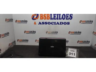 LOTE 011 - 01 NOTEBOOK MARCA CCE. (NO ESTADO) ATENÇÃO! FAZER A VISITAÇÃO ANTES DE ARREMATAR, NÃO SABEMOS SE FUNCIONA. LEILÃO NÃO TEM GARANTIA E NEM DEVOLUÇÃO, SUJEITO A POSSÍVEIS AVARIAS VISÍVEIS/OCULTAS E/OU AUSÊNCIA DE COMPONENTES.