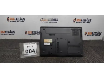 LOTE 004 - 01 NOTEBOOK MARCA HP. (NO ESTADO) ATENÇÃO! FAZER A VISITAÇÃO ANTES DE ARREMATAR, NÃO SABEMOS SE FUNCIONA. LEILÃO NÃO TEM GARANTIA E NEM DEVOLUÇÃO, SUJEITO A POSSÍVEIS AVARIAS VISÍVEIS/OCULTAS E/OU AUSÊNCIA DE COMPONENTES.