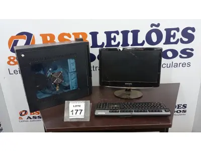 LOTE 177 - 01 COMPUTADOR. (NO ESTADO) ATENÇÃO! FAZER A VISITAÇÃO ANTES DE ARREMATAR, NÃO SABEMOS SE FUNCIONA. LEILÃO NÃO TEM GARANTIA E NEM DEVOLUÇÃO, SUJEITO A POSSÍVEIS AVARIAS VISÍVEIS/OCULTAS E/OU AUSÊNCIA DE COMPONENTES.