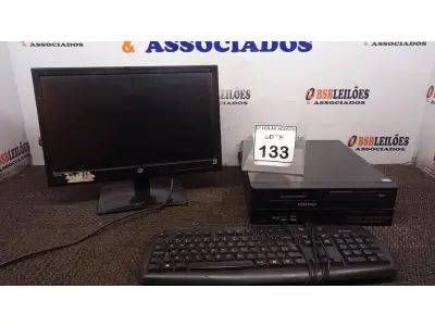 LOTE 133 - 01 COMPUTADOR. (NO ESTADO) ATENÇÃO! FAZER A VISITAÇÃO ANTES DE ARREMATAR, NÃO SABEMOS SE FUNCIONA. LEILÃO NÃO TEM GARANTIA E NEM DEVOLUÇÃO, SUJEITO A POSSÍVEIS AVARIAS VISÍVEIS/OCULTAS E/OU AUSÊNCIA DE COMPONENTES.