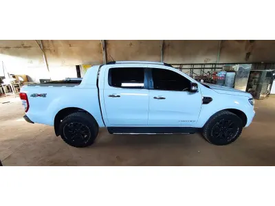 LOTE 538 - I/FORD RANGER LIMITED 3.2 4X4 CD DIESEL AUT. ANO 2019/2020 , COR BRANCA  (NO ESTADO)