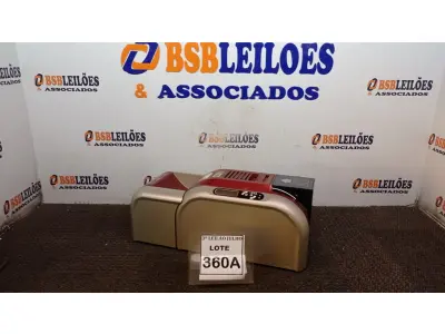 LOTE 360 - 01 IMPRESSORA DE CRACHÁ. (NO ESTADO) ATENÇÃO! FAZER A VISITAÇÃO ANTES DE ARREMATAR, NÃO SABEMOS SE FUNCIONA, LEILÃO NÃO TEM GARANTIA E NEM DEVOLUÇÃO, SUJEITO A POSSÍVEIS AVARIAS VISÍVEIS/OCULTAS E/OU AUSÊNCIA DE COMPONENTES.