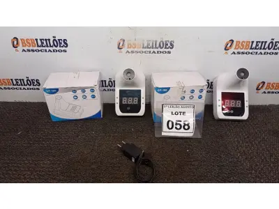 LOTE 058 - 02 TERMÔMETROS DIGITAIS INFRAVERMELHO. (NO ESTADO) ATENÇÃO! FAZER A VISITAÇÃO ANTES DE ARREMATAR, NÃO SABEMOS SE FUNCIONA. LEILÃO NÃO TEM GARANTIA E NEM DEVOLUÇÃO, SUJEITO A POSSÍVEIS AVARIAS VISÍVEIS/OCULTAS E/OU AUSÊNCIA DE COMPONENTES.