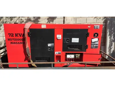 LOTE 537 - GRUPO GERADOR CARENADO 72 KVA ANO:2012 MOTOR FUNCIONANDO C/QUADRO DE TRANSFERÊNCIA AUTOMÁTICO HORÍMETRO: 300 HORAS (NO ESTADO) ATENÇÃO! FAZER A VISITAÇÃO ANTES DE ARREMATAR, NÃO SABEMOS SE FUNCIONA, LEILÃO NÃO TEM GARANTIA E NEM DEVOLUÇÃO, SUJEITO A POSSÍVEIS AVARIAS VISÍVEIS/OCULTAS E/OU AUSÊNCIA DE COMPONENTES