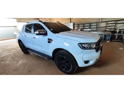 LOTE 538 - I/FORD RANGER LIMITED 3.2 4X4 CD DIESEL AUT. ANO 2019/2020 , COR BRANCA  (NO ESTADO)