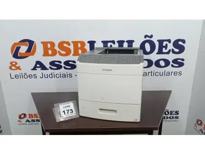 LOTE 173 - 01 IMPRESSORA MULTIFUNCIONAL MODELO T654DN MARCA LEXMARK. (NO ESTADO) ATENÇÃO! FAZER A VISITAÇÃO ANTES DE ARREMATAR, NÃO SABEMOS SE FUNCIONA. LEILÃO NÃO TEM GARANTIA E NEM DEVOLUÇÃO, SUJEITO A POSSÍVEIS AVARIAS VISÍVEIS/OCULTAS E/OU AUSÊNCIA DE COMPONENTES.