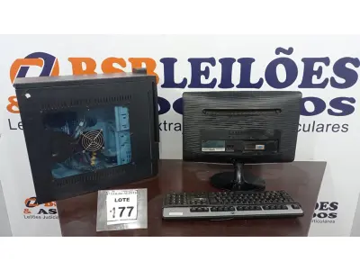 LOTE 177 - 01 COMPUTADOR. (NO ESTADO) ATENÇÃO! FAZER A VISITAÇÃO ANTES DE ARREMATAR, NÃO SABEMOS SE FUNCIONA. LEILÃO NÃO TEM GARANTIA E NEM DEVOLUÇÃO, SUJEITO A POSSÍVEIS AVARIAS VISÍVEIS/OCULTAS E/OU AUSÊNCIA DE COMPONENTES.