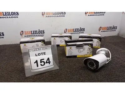 LOTE 154 - 04 CÂMERAS DE MONITORAMENTO AHD 1080P MARCA JORTAN. (NO ESTADO) ATENÇÃO! FAZER A VISITAÇÃO ANTES DE ARREMATAR, NÃO SABEMOS SE FUNCIONA, LEILÃO NÃO TEM GARANTIA E NEM DEVOLUÇÃO, SUJEITO A POSSÍVEIS AVARIAS VISÍVEIS/OCULTAS E/OU AUSÊNCIA DE COMPONENTES.