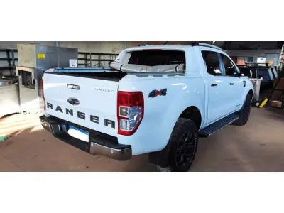 LOTE 538 - I/FORD RANGER LIMITED 3.2 4X4 CD DIESEL AUT. ANO 2019/2020 , COR BRANCA  (NO ESTADO)