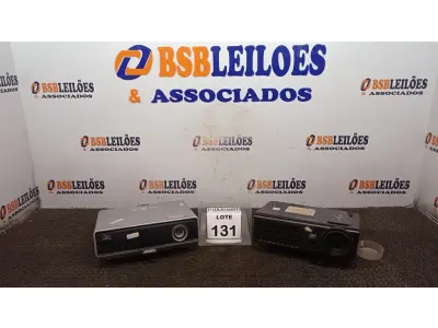 LOTE 131 - 02 PROJETORES MARCA DLP. (NO ESTADO) ATENÇÃO! FAZER A VISITAÇÃO ANTES DE ARREMATAR, NÃO SABEMOS SE FUNCIONA, LEILÃO NÃO TEM GARANTIA E NEM DEVOLUÇÃO, SUJEITO A POSSÍVEIS AVARIAS VISÍVEIS/OCULTAS E/OU AUSÊNCIA DE COMPONENTES.