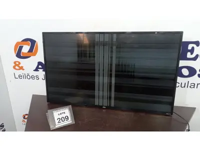 LOTE 209 - 01 SMART TV LED 43’’ MARCA AOC. (NO ESTADO) ATENÇÃO! FAZER A VISITAÇÃO ANTES DE ARREMATAR, NÃO SABEMOS SE FUNCIONA, LEILÃO NÃO TEM GARANTIA E NEM DEVOLUÇÃO, SUJEITO A POSSÍVEIS AVARIAS VISÍVEIS/OCULTAS E/OU AUSÊNCIA DE COMPONENTES.
